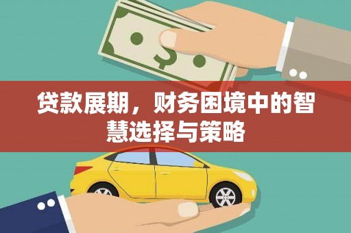 吴堡贷款展期，财务困境中的智慧选择与策略