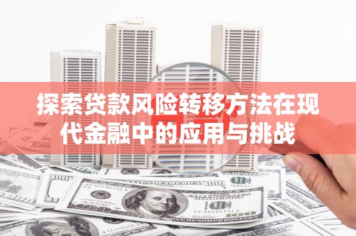 永济探索贷款风险转移方法在现代金融中的应用与挑战