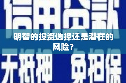 临沂明智的投资选择还是潜在的风险？