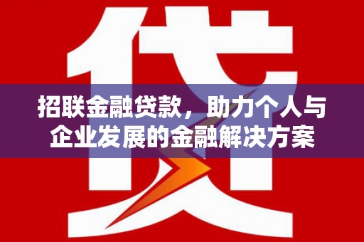 保税港区招联金融贷款，助力个人与企业发展的金融解决方案