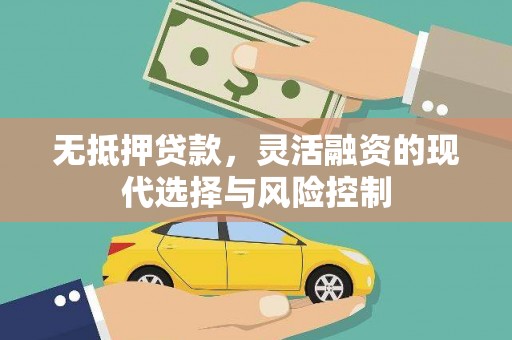 苏家屯无抵押贷款，灵活融资的现代选择与风险控制