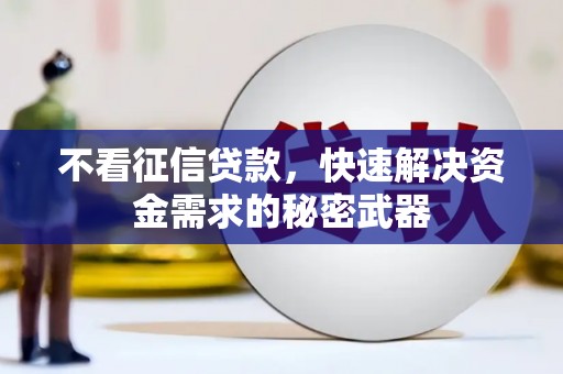三门峡不看征信贷款，快速解决资金需求的秘密武器