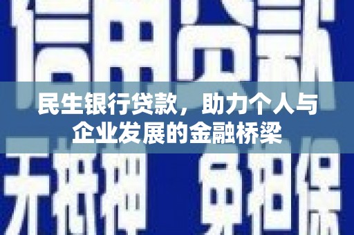 龙凤民生银行贷款，助力个人与企业发展的金融桥梁