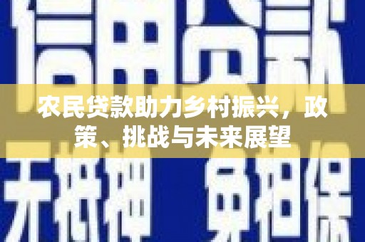 麻城农民贷款助力乡村振兴，政策、挑战与未来展望