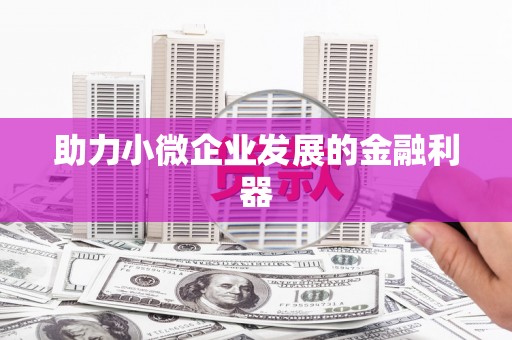双清助力小微企业发展的金融利器